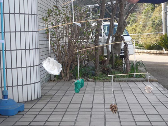 当会会員 I氏の作品。バランスしているところがミソ。